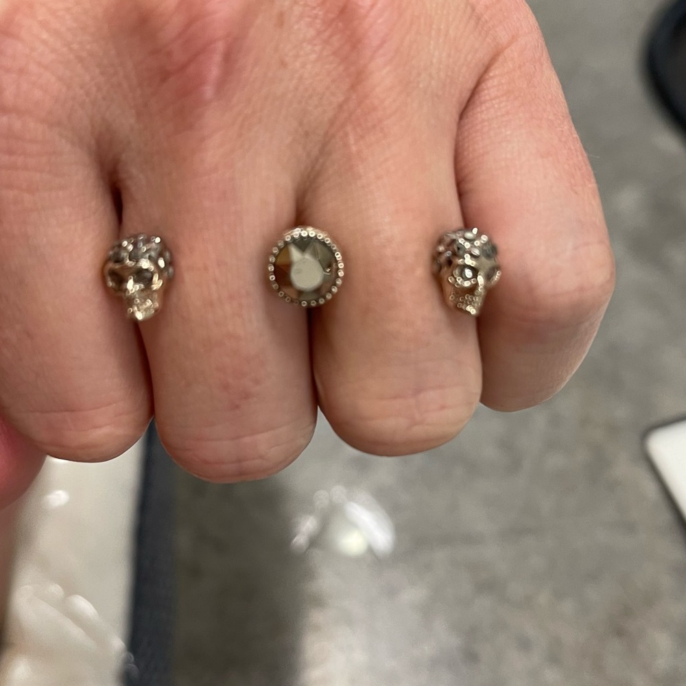 Alexander McQueen necklace and ring